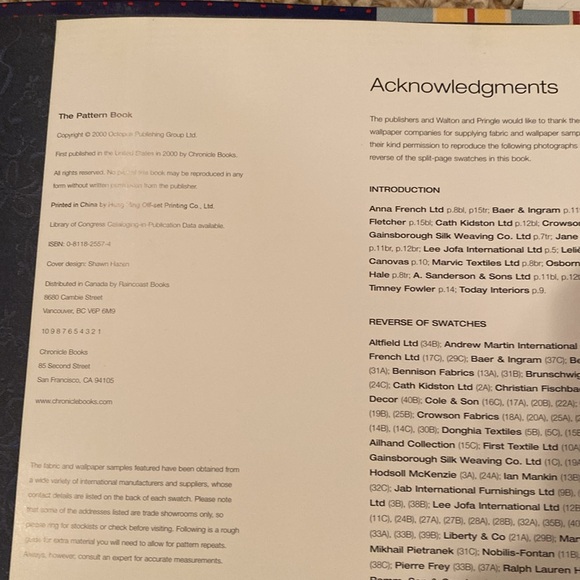 “The Pattern Book,” Hardcover with Velcro closure - Picture 4 of 5